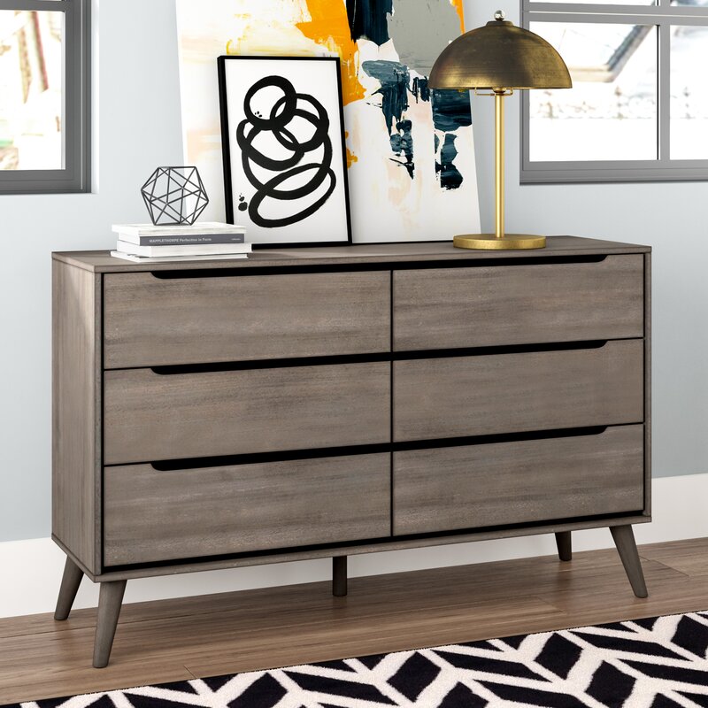 Mercury Row® Stalter 6 - Drawer Dresser & Reviews | Wayfair