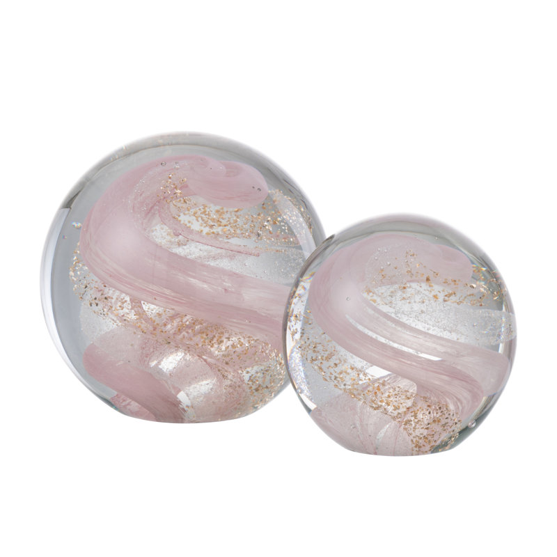 Piper Glass Decorative Object, 10cm H x 10cm W x 10cm D