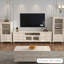 Meuble télé moderne en bois manufacturé beige-823410059