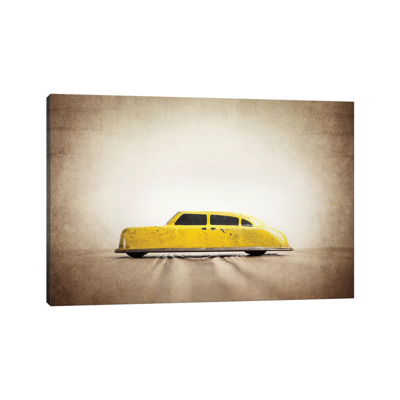 Argo Yellow Taxi - Print on Canvas, Wrapped Canvas, 101.6 cm H x 66.04 cm W x 3.175 cm D