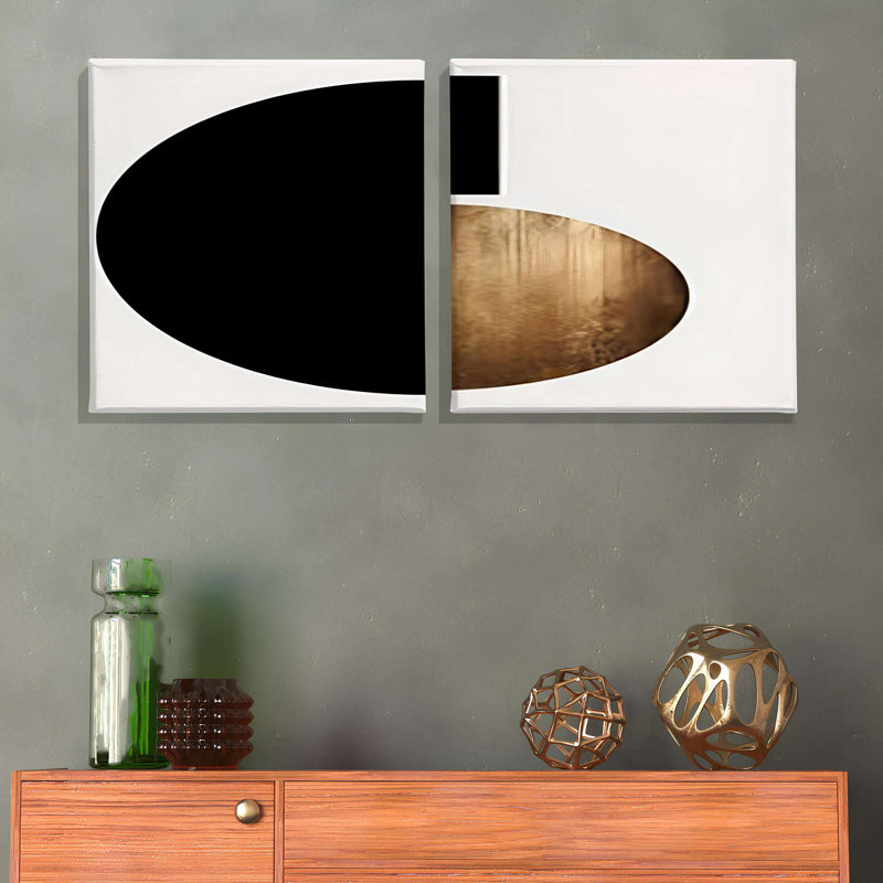 Stunning Decorative Canvas Paintings (2 Pieces), 19.7 x 19.7 Inches Each | 100% Canvas with 100% Wooden Frames | Perfect for Living Room & Bedroom Decor, Adds Elegance and Style to Any Space