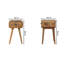 Nightstand 30cm W Solid Wood Bedside Table