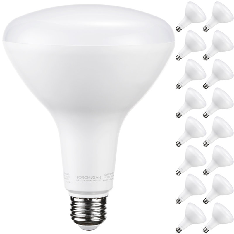 17 watts (100 watts équivalents), DEL BR40, ampoule à intensité variable, blanc froid (4000K) E26 / culot moyen (standard)