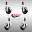 Ensemble de roulettes extensibles en caoutchouc souple