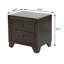 Table de chevet 2 tiroirs Wahida