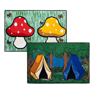 Buddy Time Kids Rugs (Mushroom & Tent)