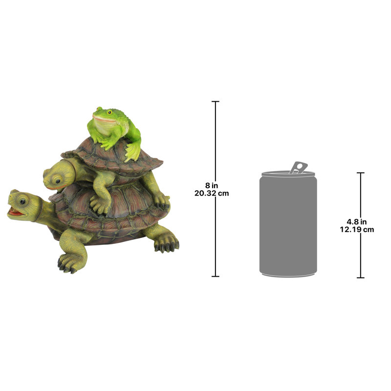 Statue diffuseur redirigée pour le côté des grenouilles et des tortues