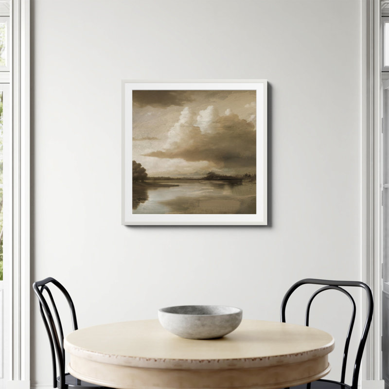 «Lake Park Print» par Dan Hobday, art, Papier avec cadre unique blanc, Oui, H 30 po x l 30 po