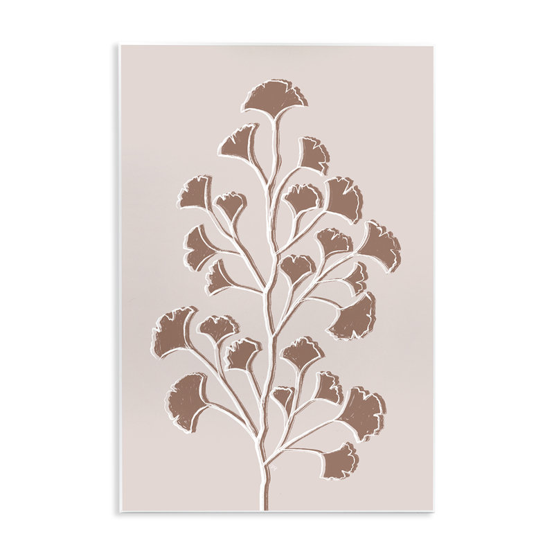 Art mural Gingko, par Martina Pavlova, H 15 po x l 10 po