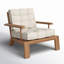 Beck Outdoor Teak Lounge Chair