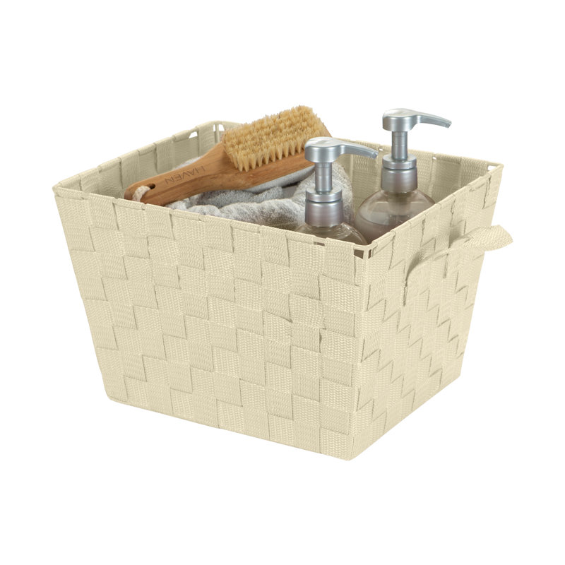 Panier de plastique, Grand, Ivoire, 2