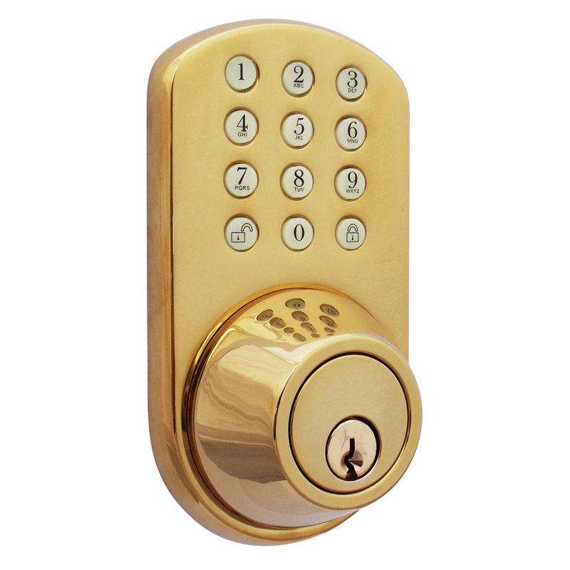 Keypad, Polished Brass