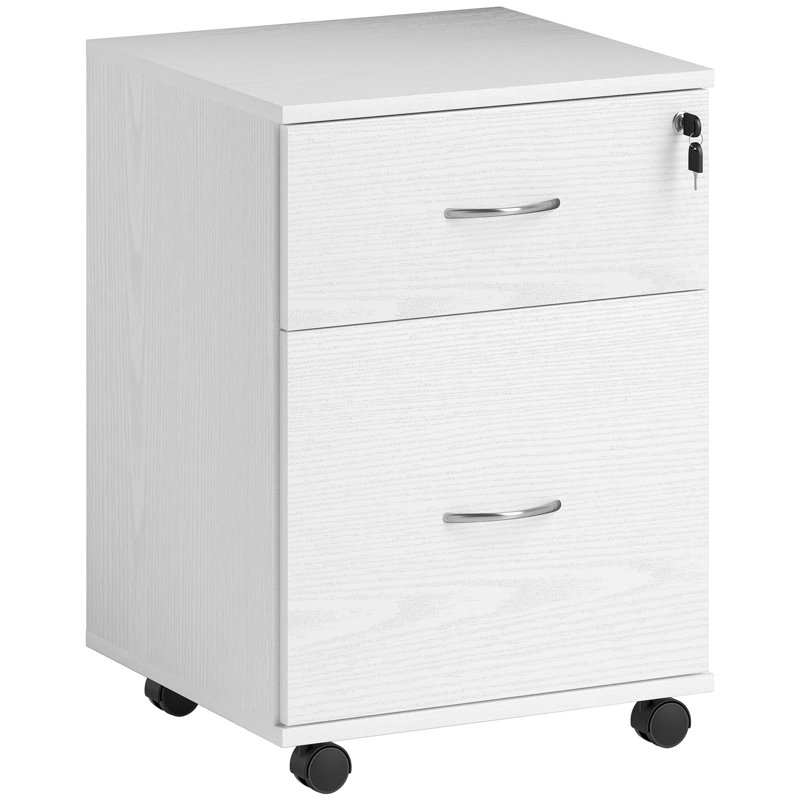 41cm Wide 2 -Drawer File Cabinet, White