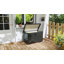 Boîte de rangement de jardin, coffre de terrasse avec verrou pour outils, coussins gris-121925790