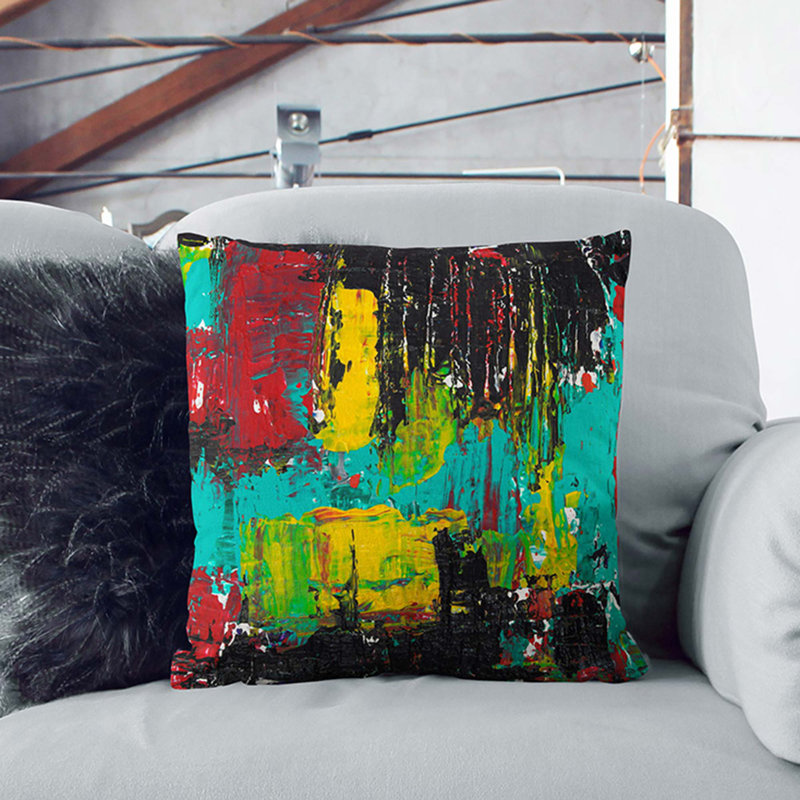 Square Throw Cushion, 40 x 40 cm, Stone