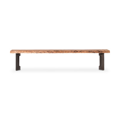 Burnell Live Edge Wood Bench