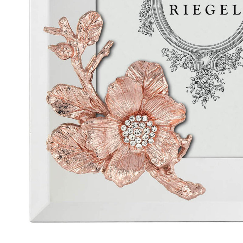 Botanica Glass Picture Frame, 5" x 7", Rose Gold