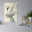Feathered Vision Delicate Dramatic Elegant Portrait Wall Art Print 1 Piece Wrapped Canvas Wall Art-1666742402
