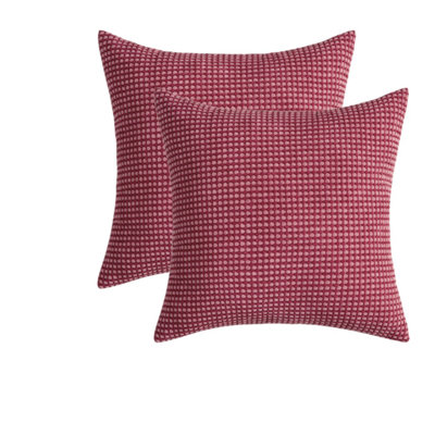 Houndstooth Cotton Blend Pillow Cover