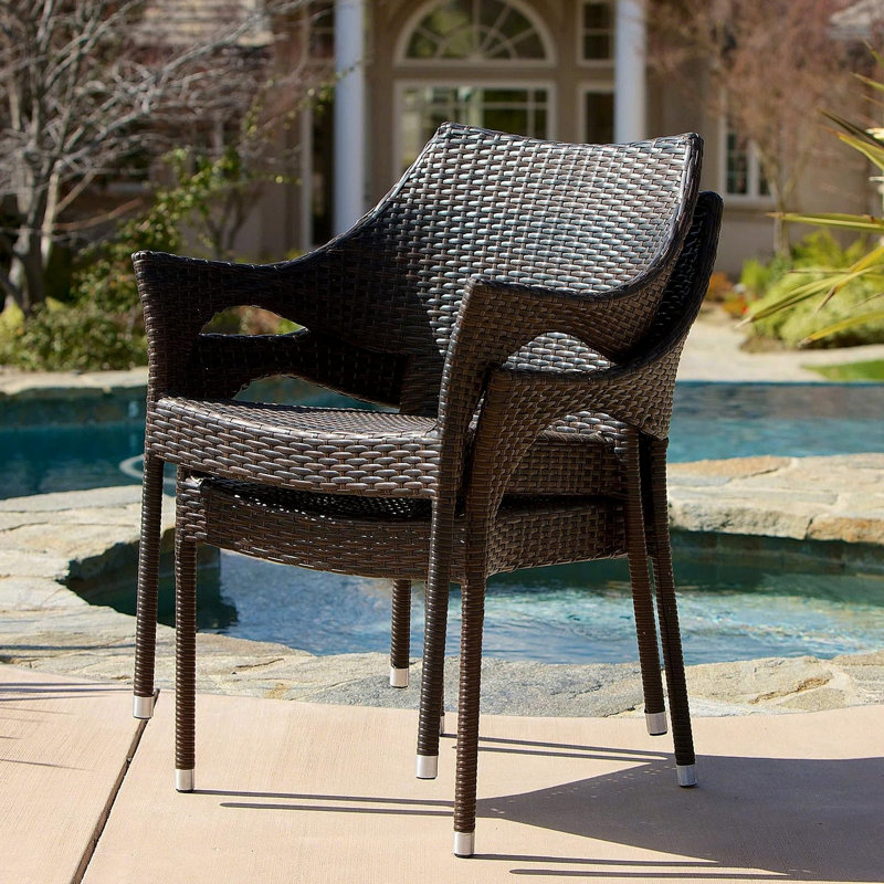 Chaise d'extérieur en résine, 52637,00MBRN KD MP4