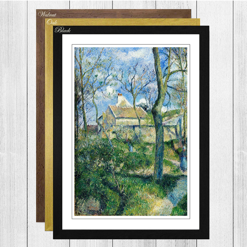 Camille Pissarro - Single Picture Frame Painting, Walnut