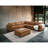 Modern Sofa Brighton Modular Wedge, Graleather