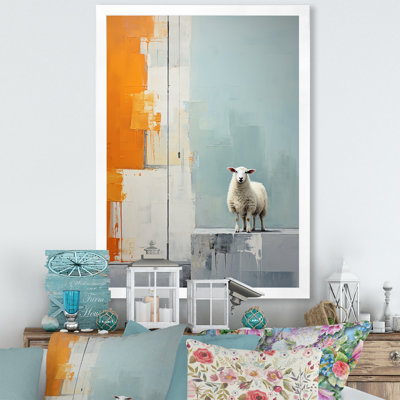 " Sheep Minimalist Cubism "