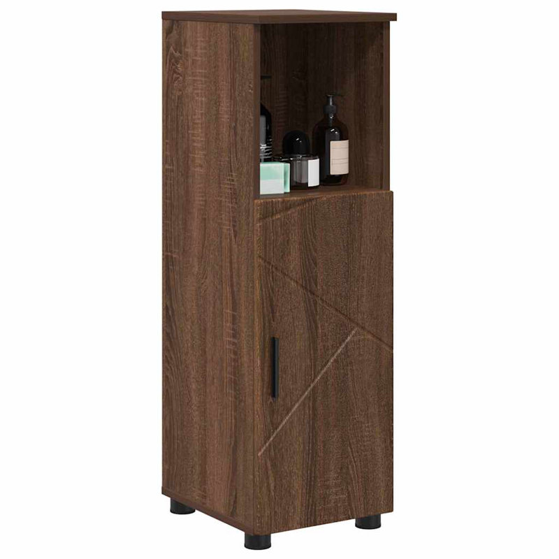  Bathroom Cabinet Sonoma Oak 30 X 35 X 95 Cm Engineered Wood, Brown Oak