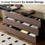 Bureau d'ordinateur extensible pour 2 personnes jusqu'à 144 po avec 6 tiroirs de rangement Modern Home Office-1085550522