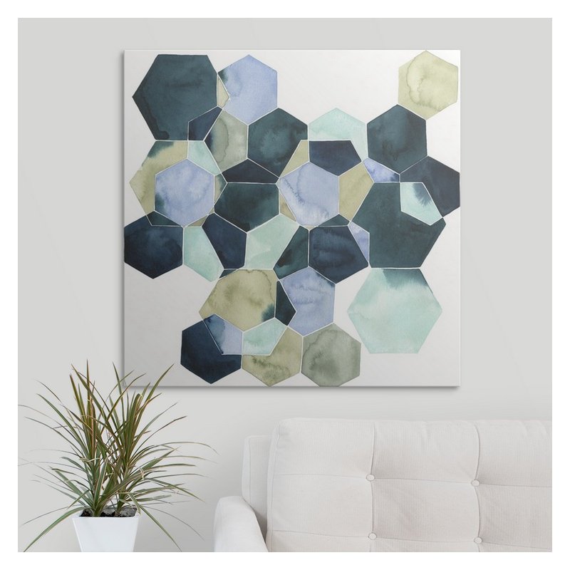 «Brodie-Gael Crystallize II», impression de Grace Popp, H 35 po x l 35 po x P 1,5 po, Toile