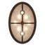 36" Long Winter Pine Oblong Inverted Pendant