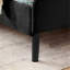 Lit simple noir avec 2 tiroirs de rangement, structure rembourrée convertible, taille de coussin en velours doux, lit, envers-1439284612-1439284615