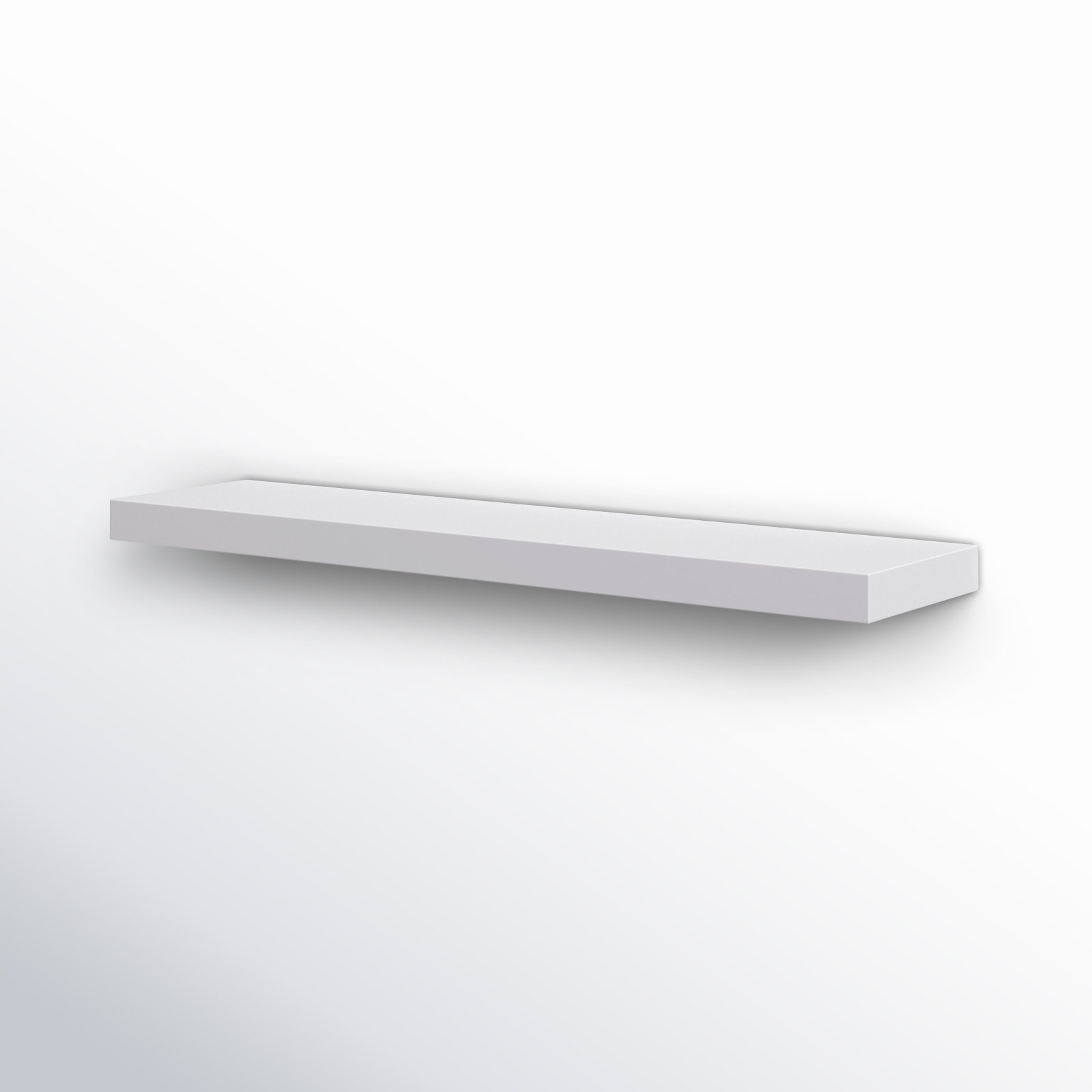 Sherice Floating Shelf, 1.97" H x 43.21" W x 10.24" D, White