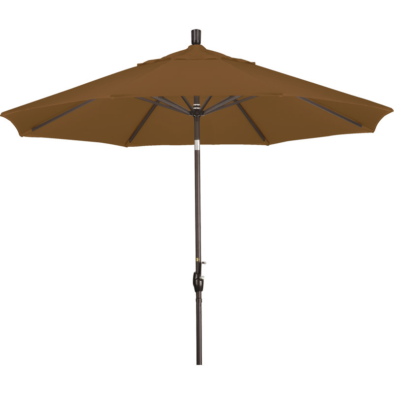 Parasol de marché 9 pi Ayomipo, Sunbrella® teck bruyère