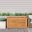 Dakota Fields Auringer 114cm W Water Resistant Teak Solid Wood Deck Box in Brown