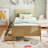 Twin Size Bed Frame With 2 Storage Drawers Wood Platform Bed With Headboard-877317