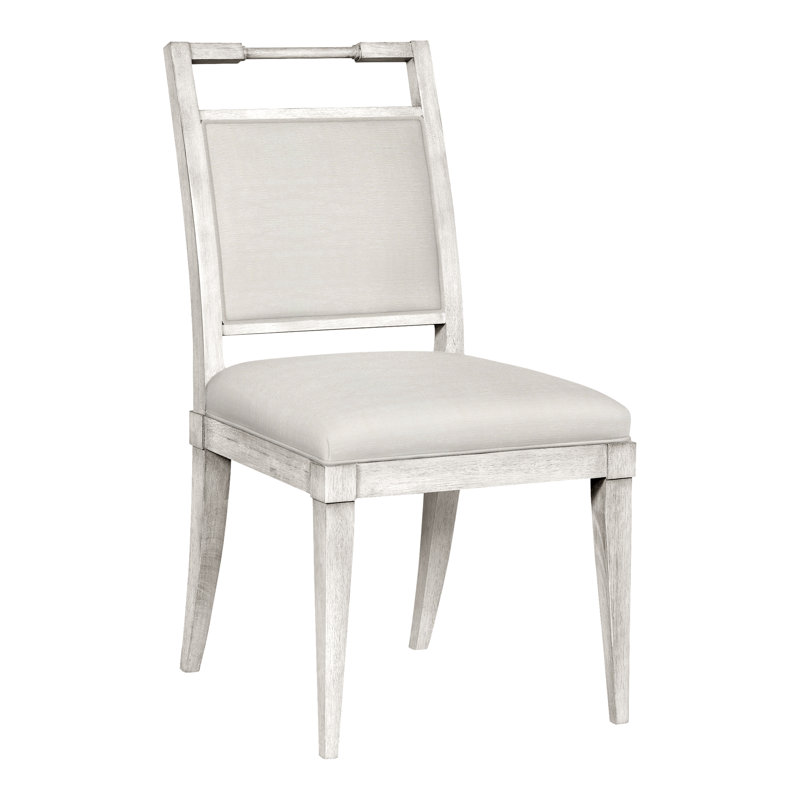 Maria Upholstered Dining Chair, Nadia Parchment, Casa Blanca