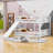 Full Over Full Wooden Standard Bunk Bed with Slide-1249378353