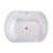 59"Linear Acrylicfreestanding Bathtub Stand Alone Soaker Tub, Glossy White Acrylic, Pop-Up Chrome Drain
