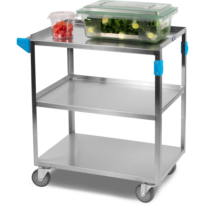 Chariot utilitaire 3 tablettes, H 34 po x l 18 po x P 27 po