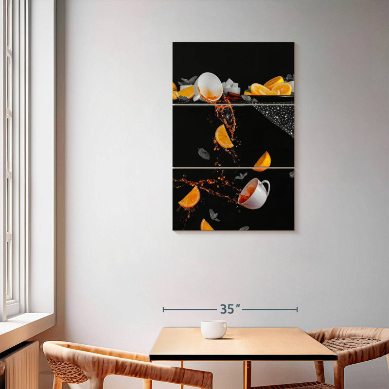 Yarlin Lemon Tea Splashes, 57" H x 36" W