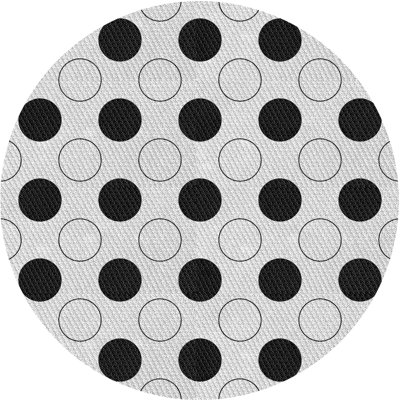 Tapis gris/bleu à motifs
