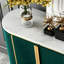 Buffet elliptique en pierre frittée de style moderne-401330116