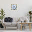 "Blue Radiant Bloom", art mural sur toile flottante par Withaar-1540487136-1540487137