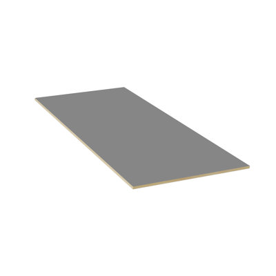 Sinber Gray Kitchen Island Back Panel, 34.5" W x 96" H x 1/2" Thick