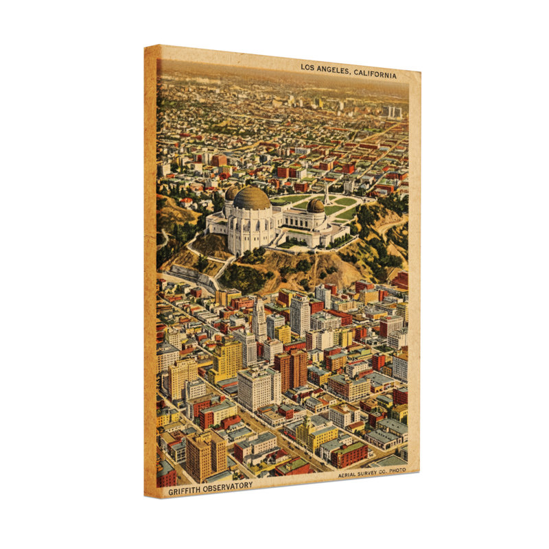 Scénario et paysages urbains Los Angeles, H 24 po x l 16 po