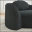 Canapé-lit simple moderne ovale avec dossier intégré et coussin pour espaces de vie compacts-1426613306