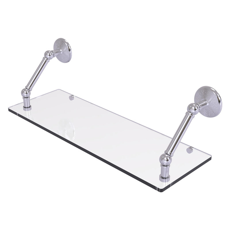 Étagère murale Marchmont, Chrome satiné, H 8 po x l 24 po x P 8 po