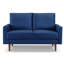  Causeuse 57 po en velours bleu et brun foncé-134645820