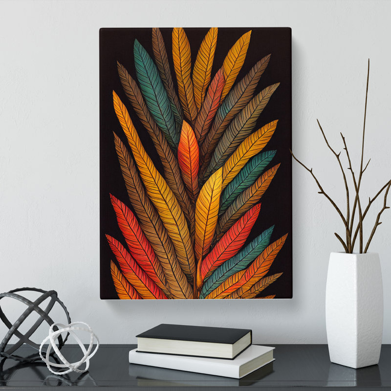 Forest Leaf Indian Vol.2 - Wrapped Canvas, 60cm H x 40cm W x 3cm D